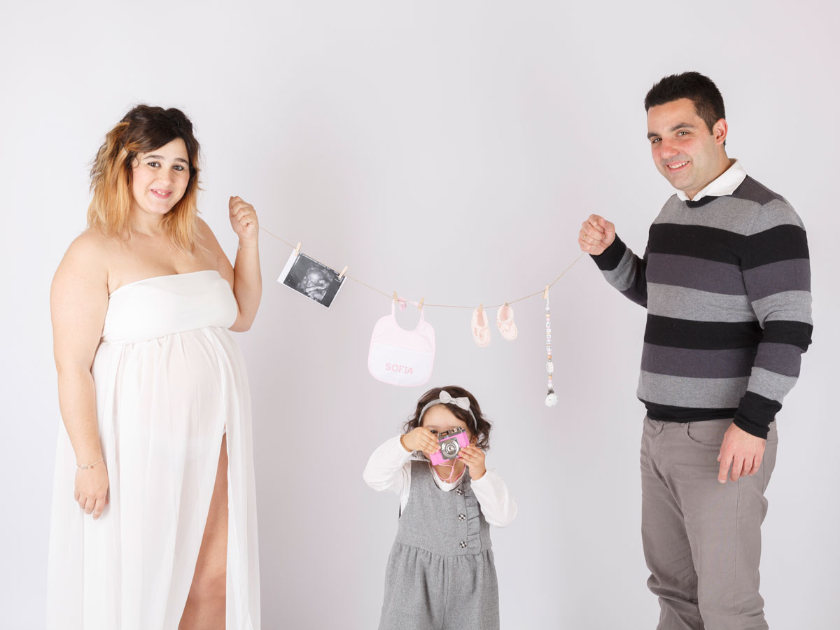 Pack 1+: Reportaje de embarazada y bebé Maite + Sofia